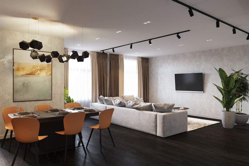 Квартира в 155 кв.м. в современном стиле в ЖК Флагман.