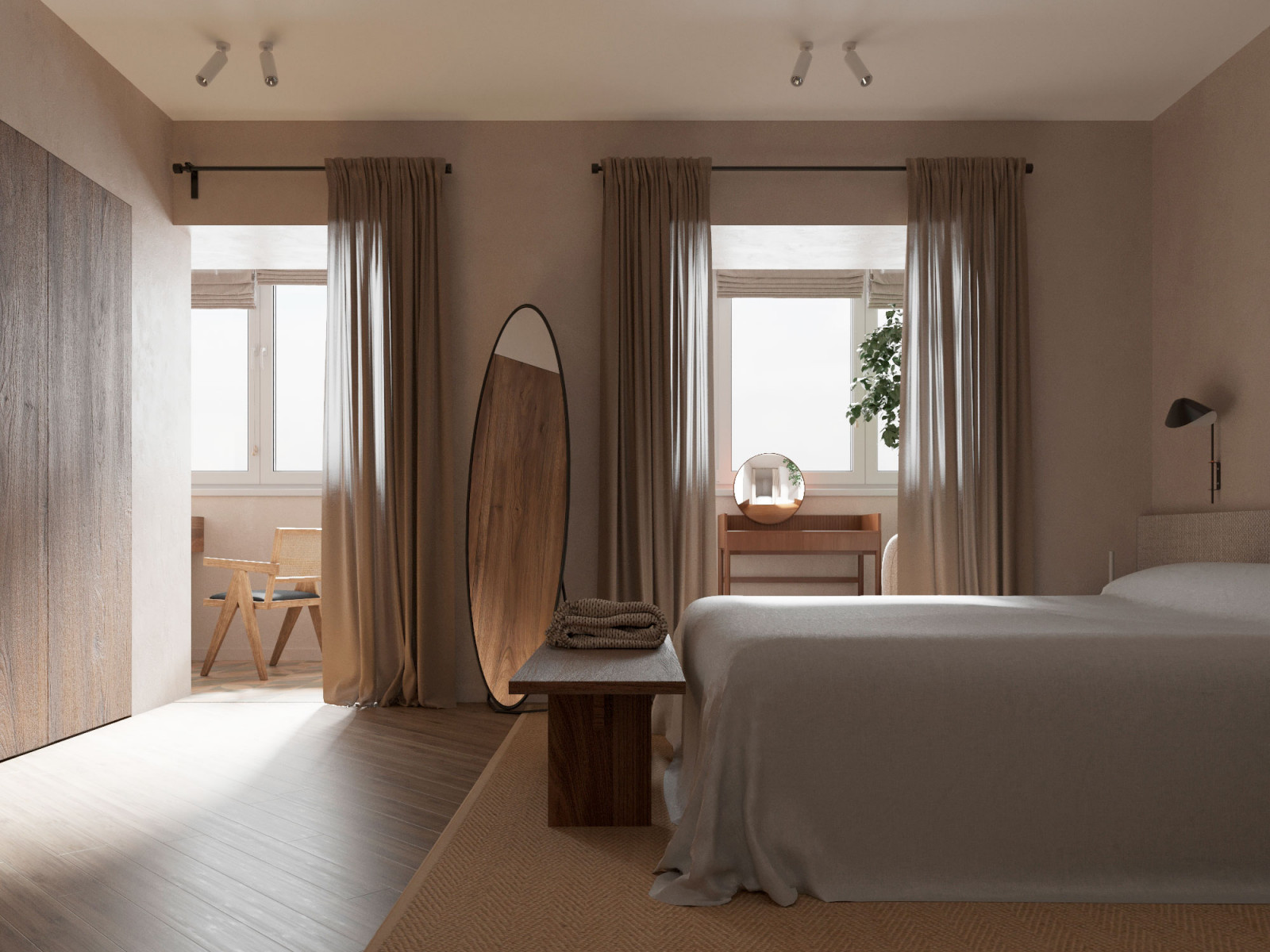 Спальня с лоджией