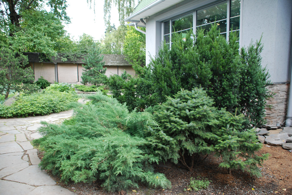 Стильный сад в КП "Поселок Художников"