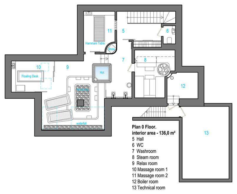 Обложка проекта: Частный спа- комплекс в загородной резиденции