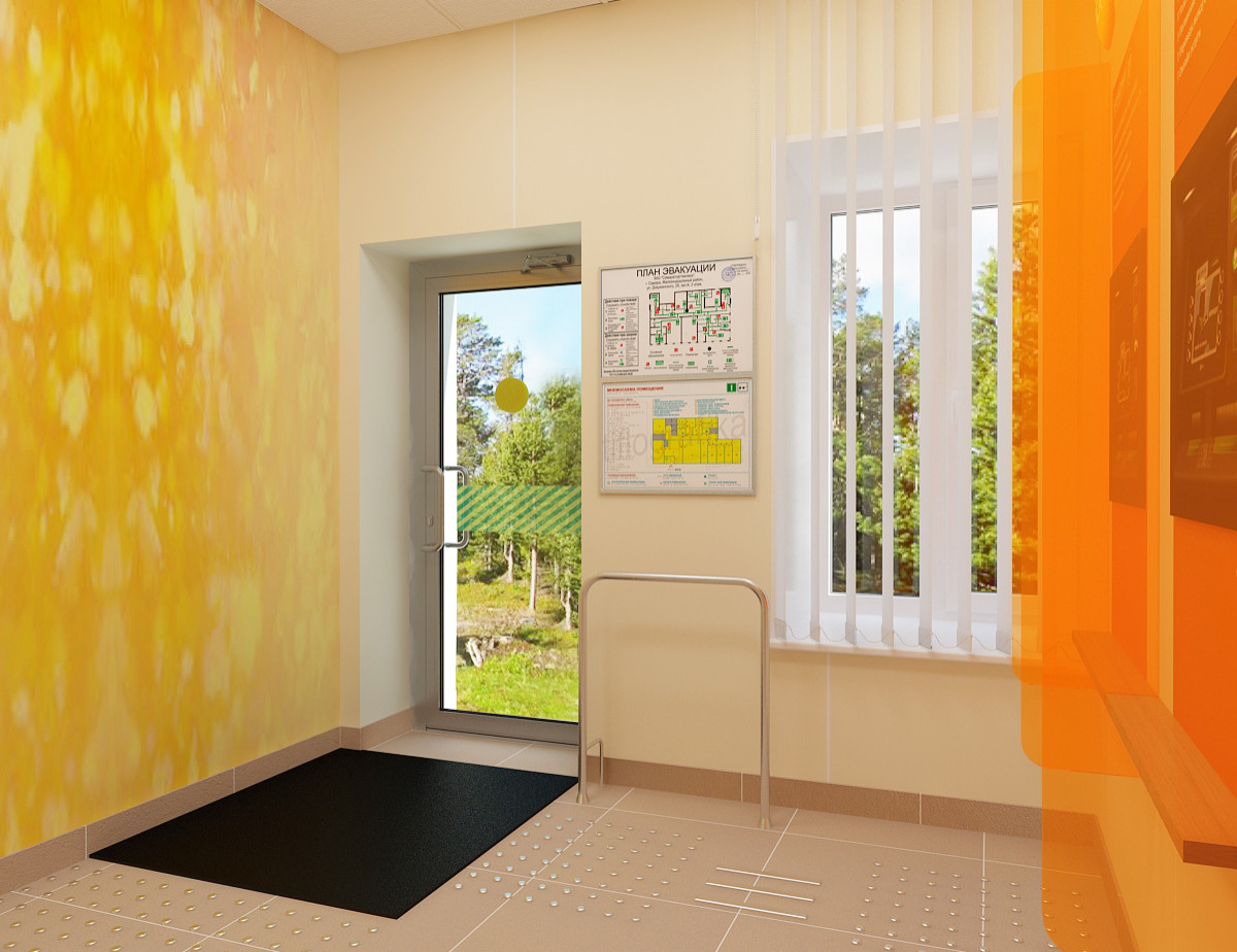 Дизайн-проект отделения ПАО Сбербанка Омская обл. г. Усть-Ишим