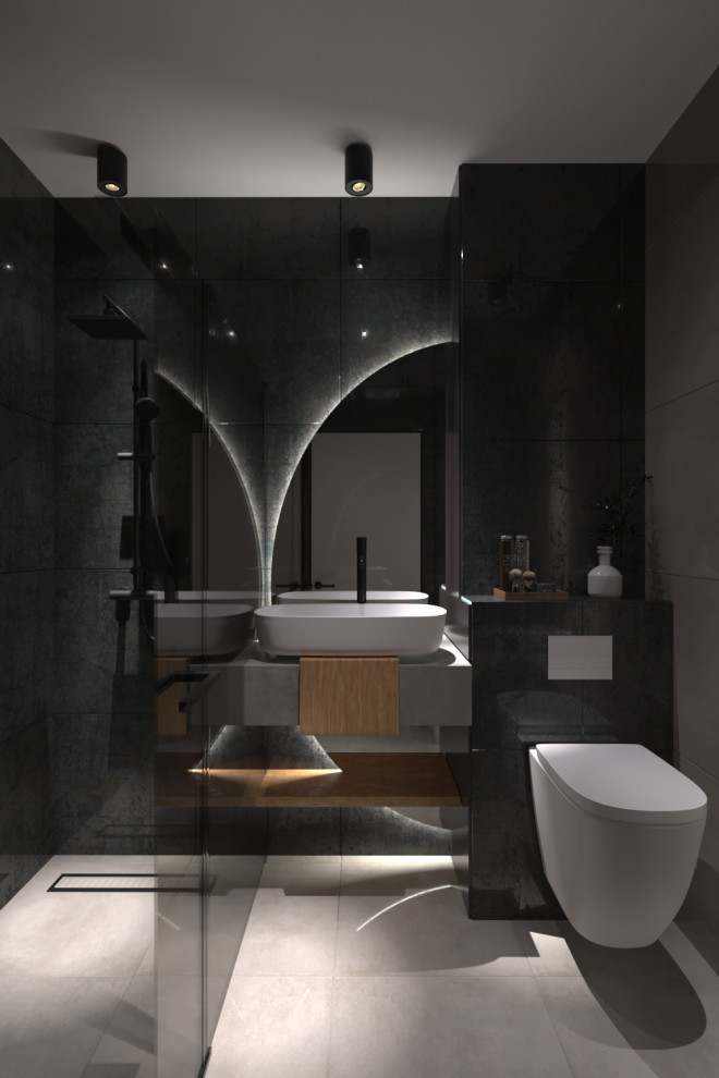 Обложка проекта: Темная ванная комната