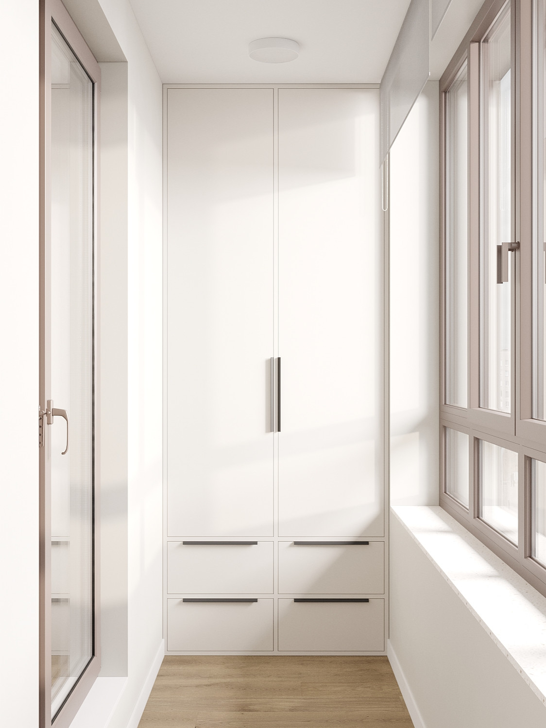 ЖК «Ultra City», квартира в стиле современный минимализм в теплой светлой гамме