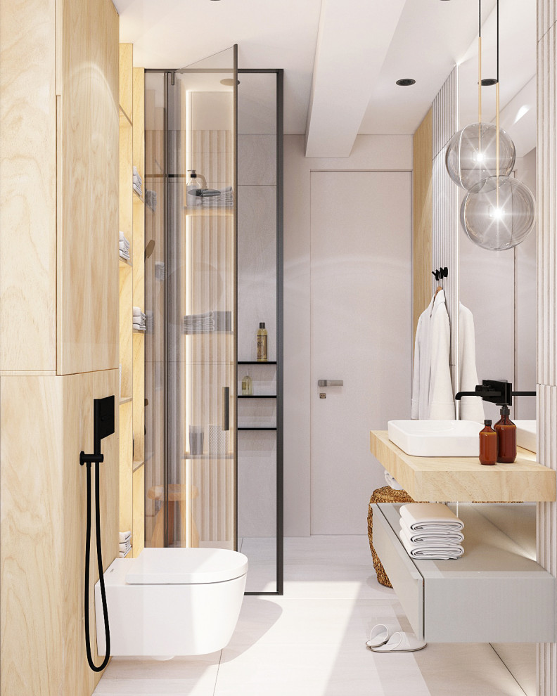 Ванная в апартаментах на Красных Воротах, Москва