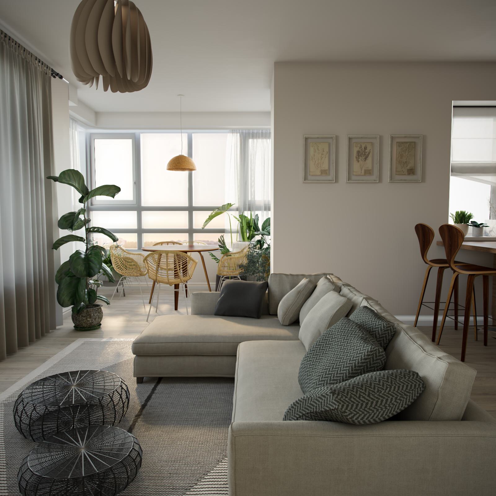 Обложка проекта: Проект "Эко Лаундж" Евротрешка в ЖК "Легенда Комендантского"