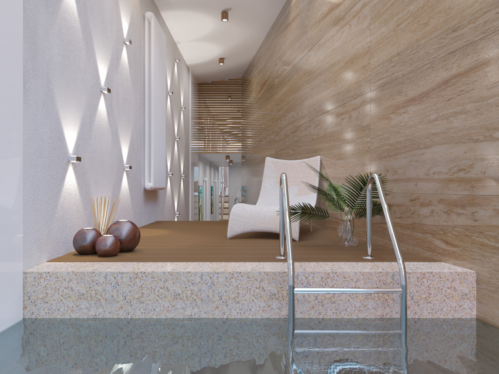 Бассейн в помещении уличного гаража