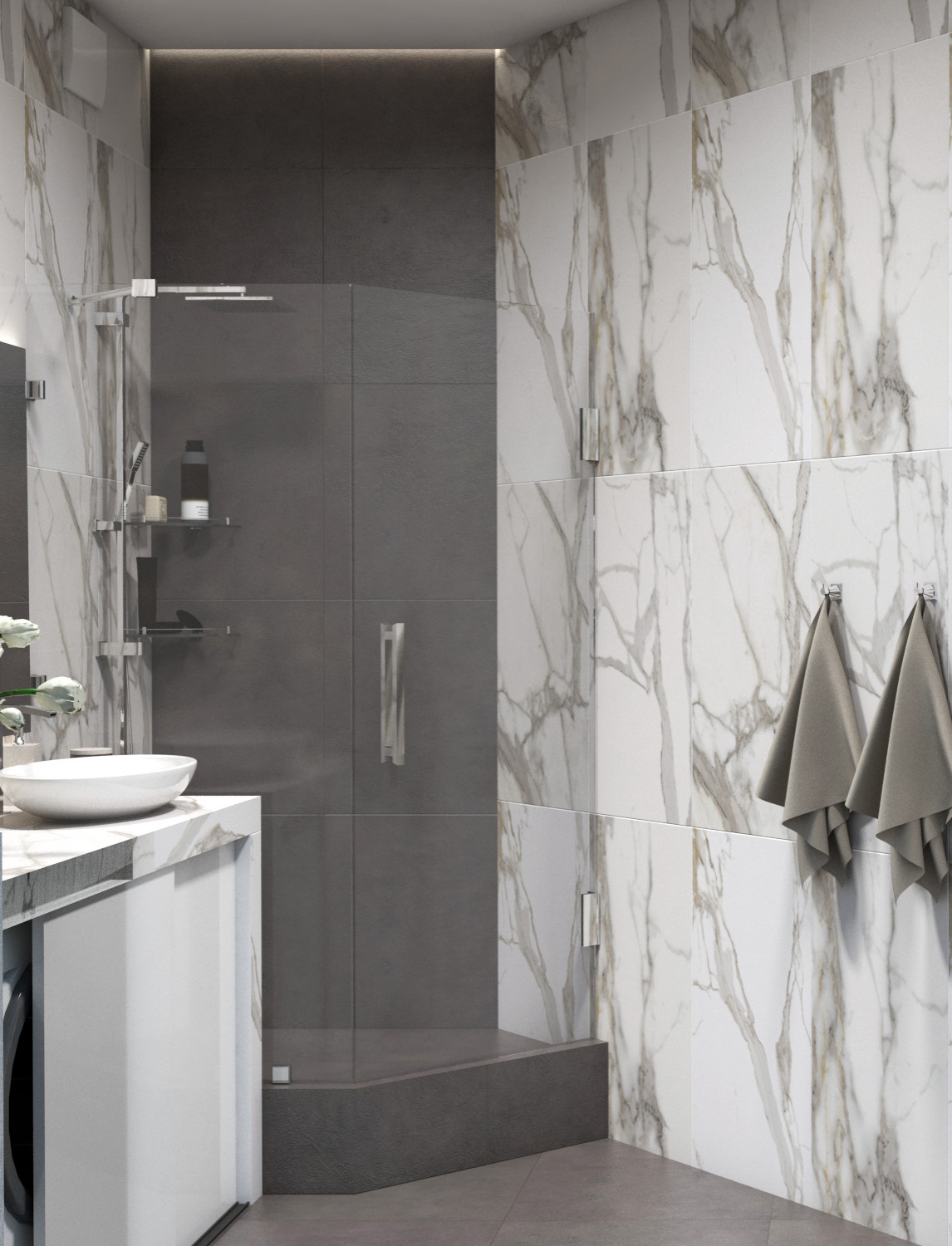 2 варианта одной душевой в Ростове-на-Дону