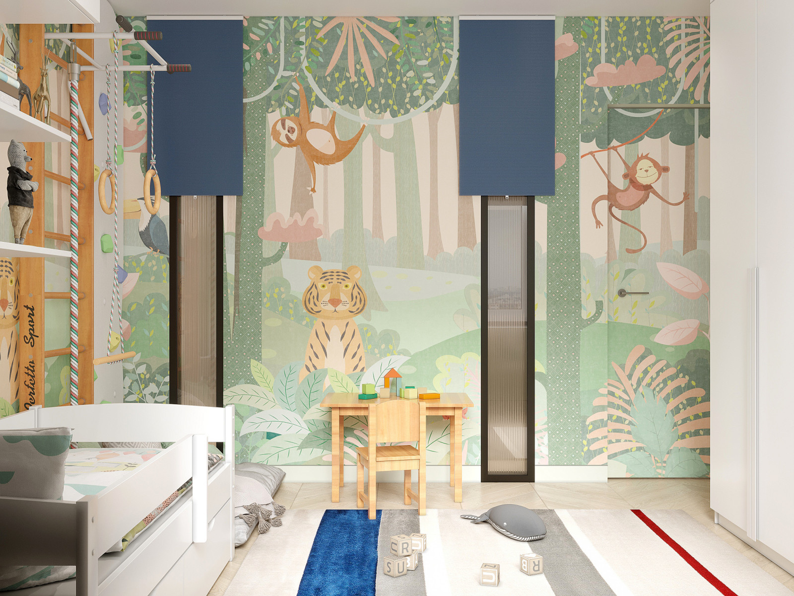 3-х комнатная квартира для семьи с двумя детьми и кабинетом