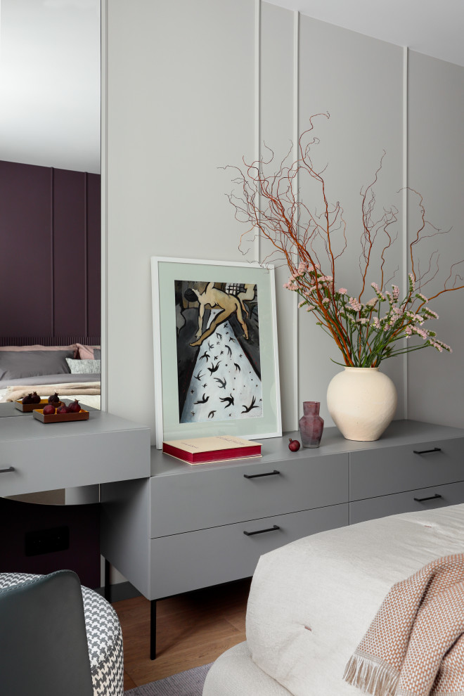 Квартира с синей кухней и детской комнатой