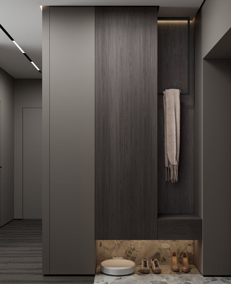 Дизайн-проект квартиры в современном стиле для молодой яркой пары