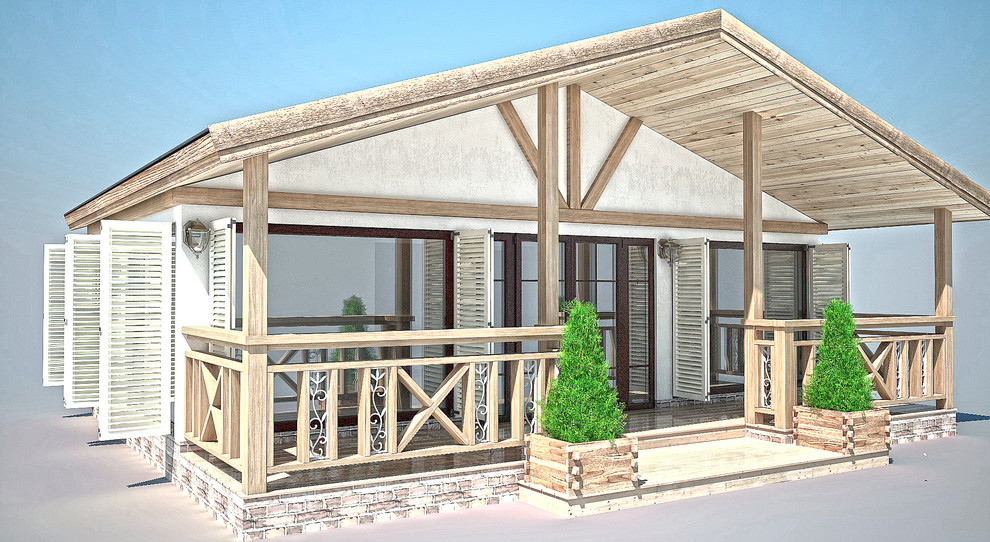 Обложка проекта: Гостевой домик в Мичуринском