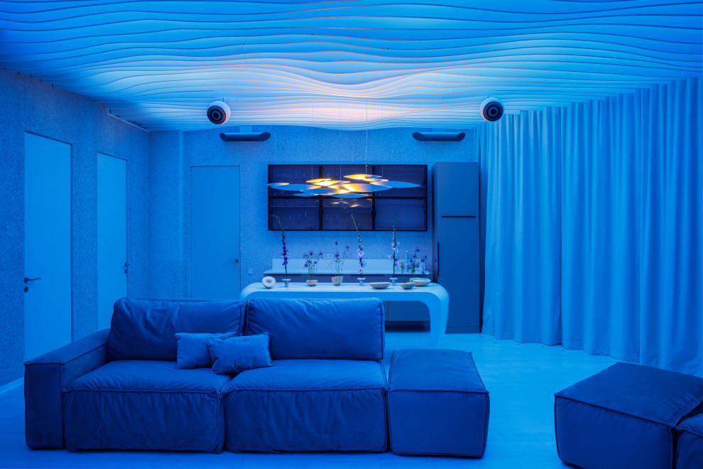 Обложка проекта: Реализованный проект Таунхауса (ночь) по ул. Бархатная г. Владивосток