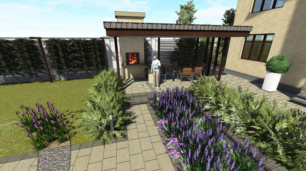 Небольшой сад в современном стиле