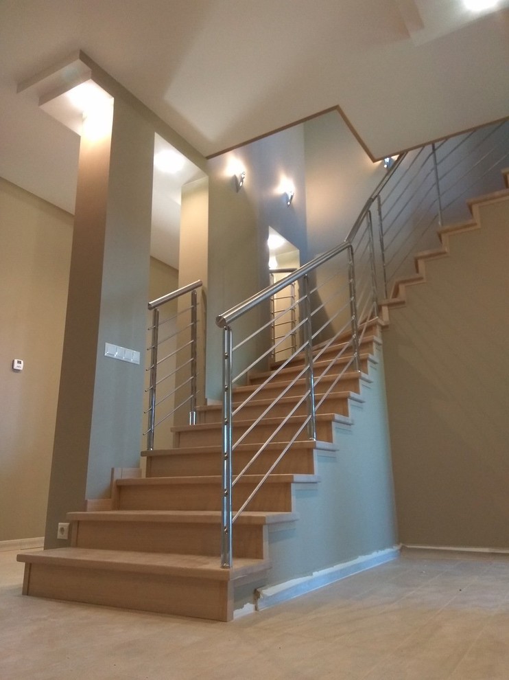 Облицовка дуб массив + ограждение R5 (Италия)