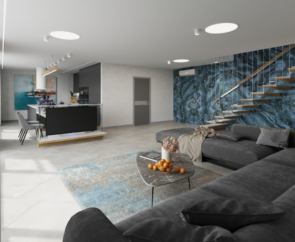 Обложка проекта: интерьер таунхауса