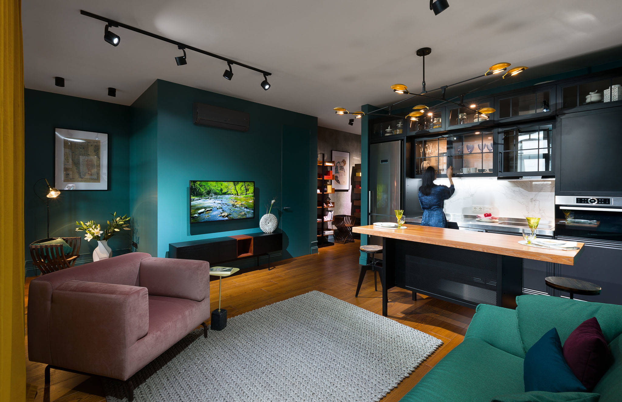 Houzz Украина: Городские джунгли — квартира 54 кв.м