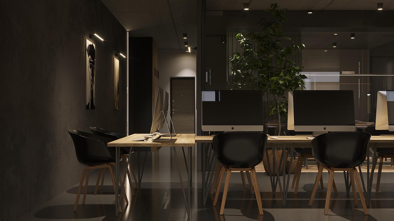 Интерьер офиса 84 м2. Современной строительной компании. г. Курск