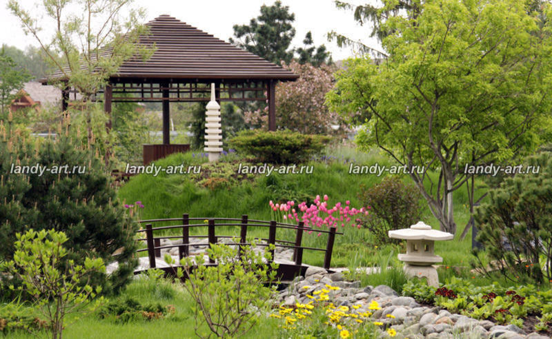 Японский сад для нашего заказчика.