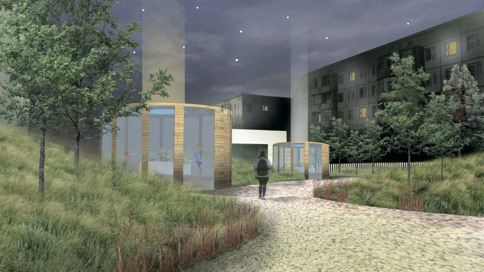 Обложка проекта: Общественные пространства в Экстремальном климате, г. Якутск