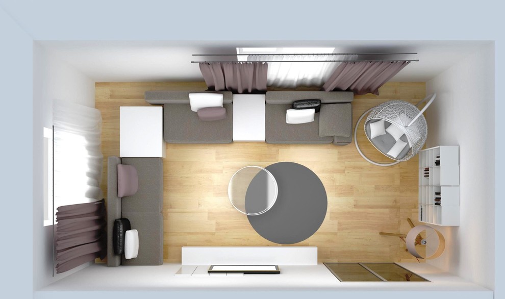 Обложка проекта: Квартира в монохромному стилі