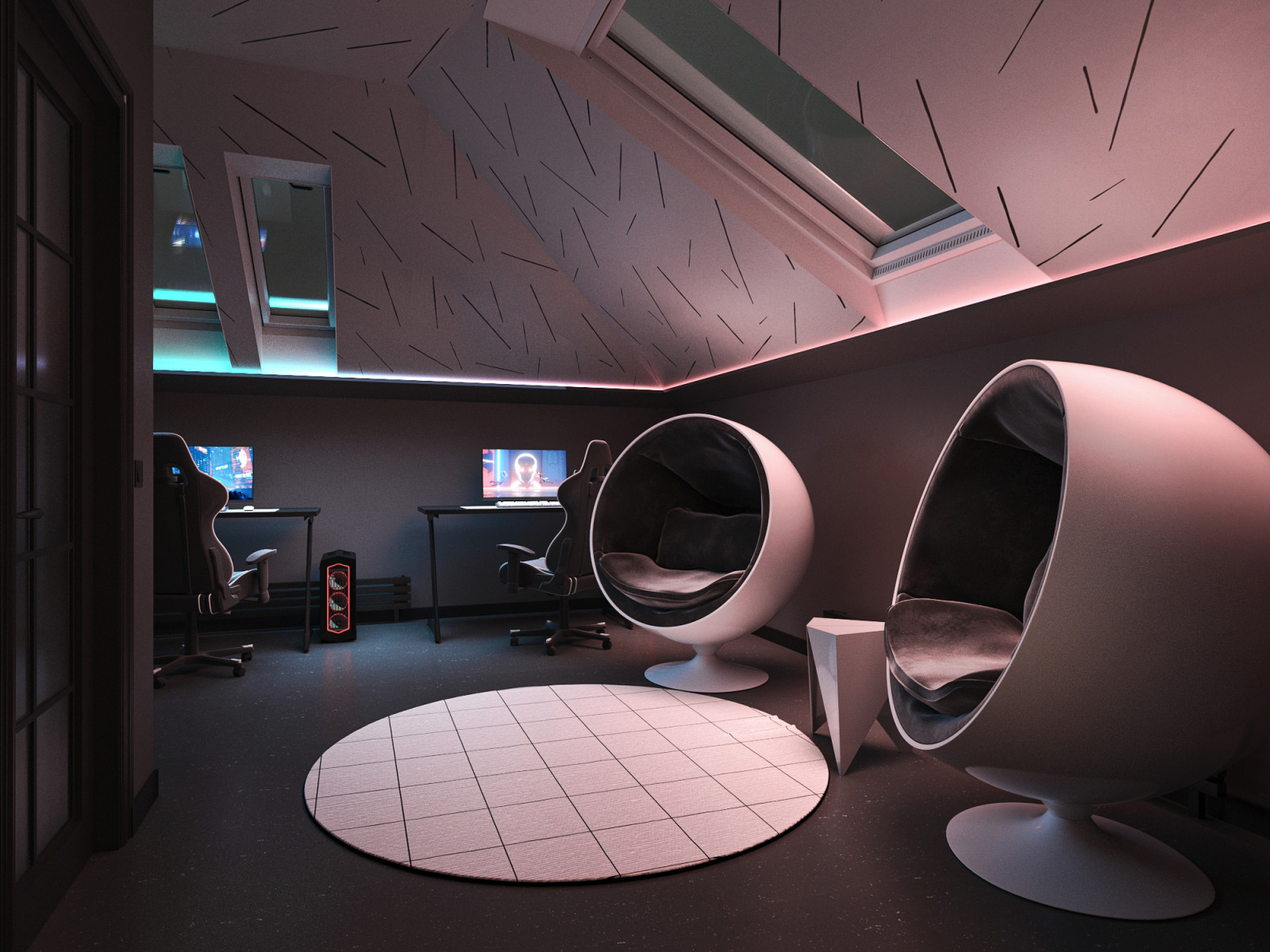 Игровая комната на мансарде. Частный дом, Смоленск