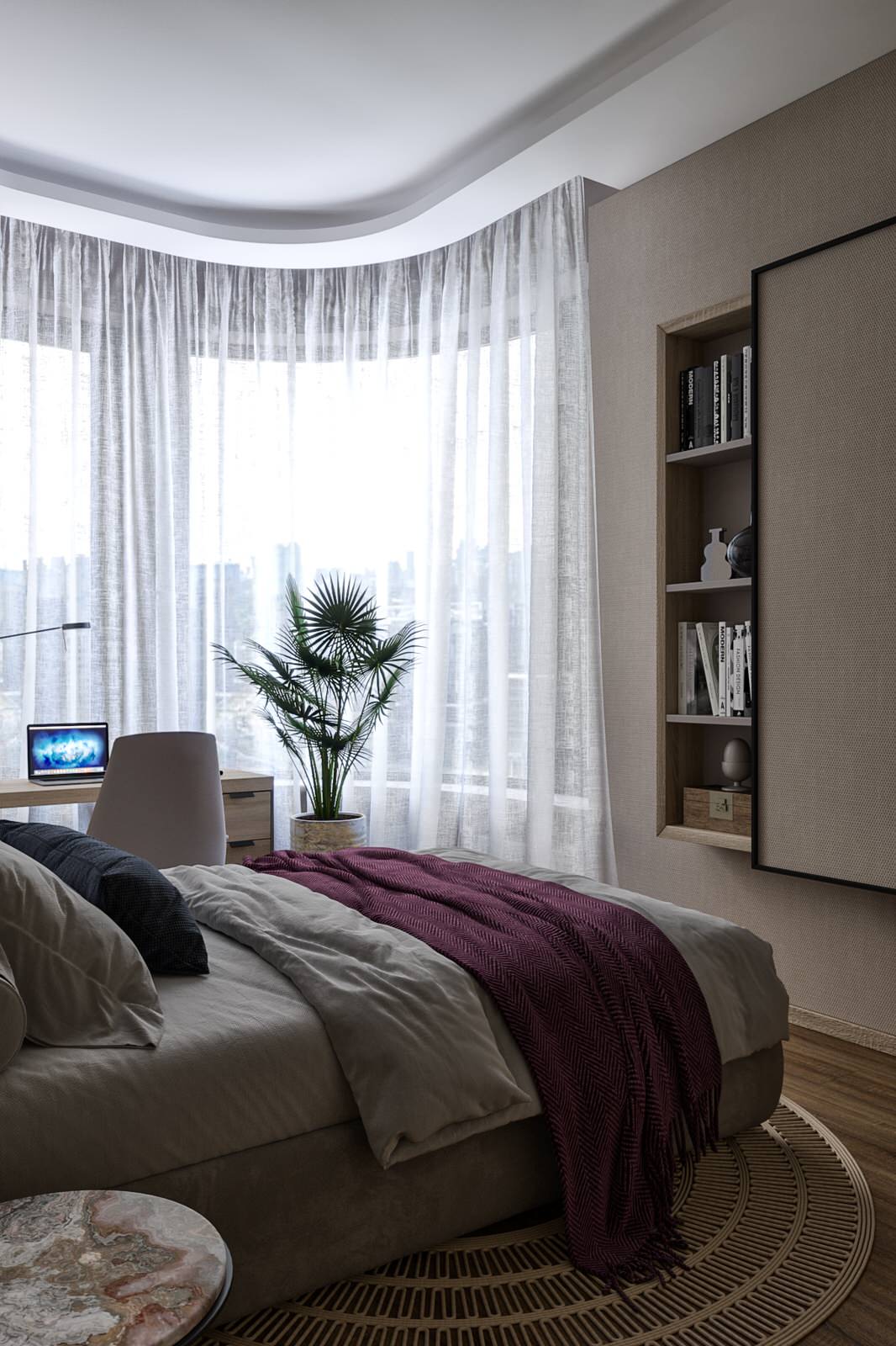 ЖК Level Стрешнево. Мастер спальня