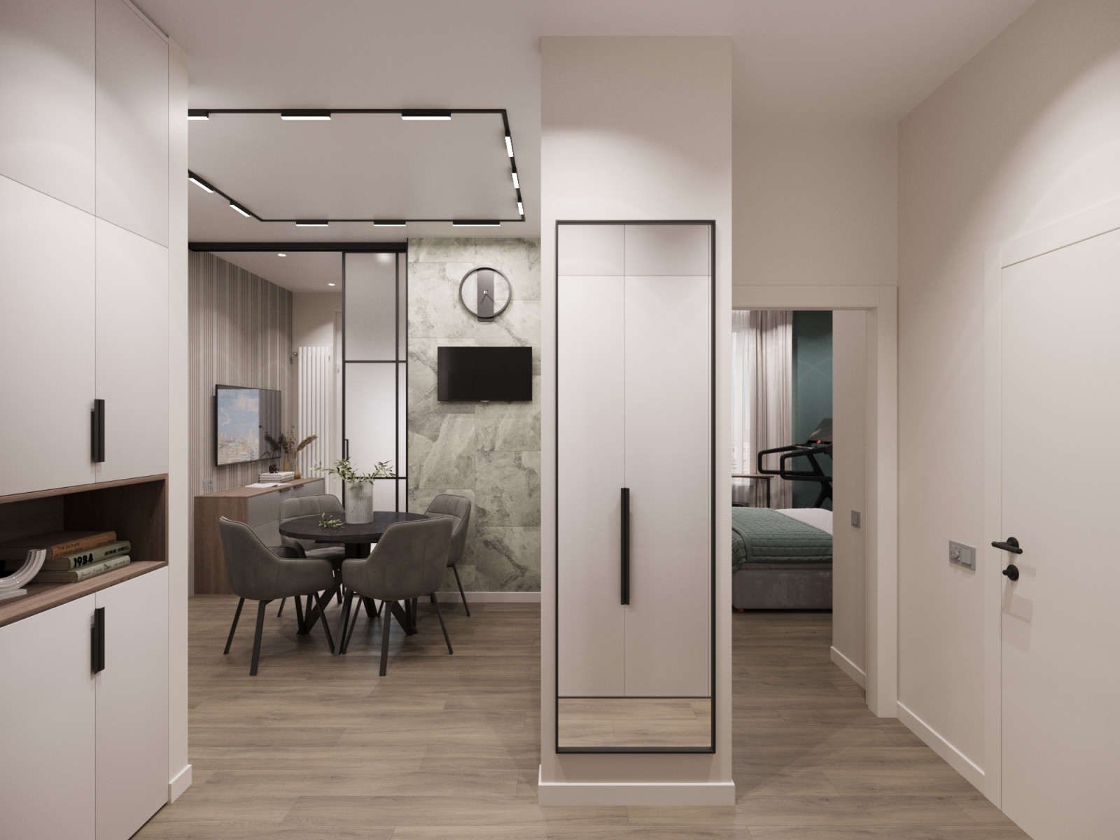 Обложка проекта: Дизайн интерьера евротрехкомнатной квартиры 65 м2