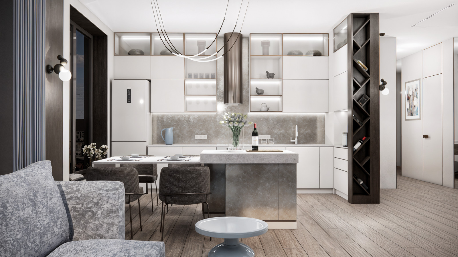 Варианты концепции дизайн-проекта квартиры