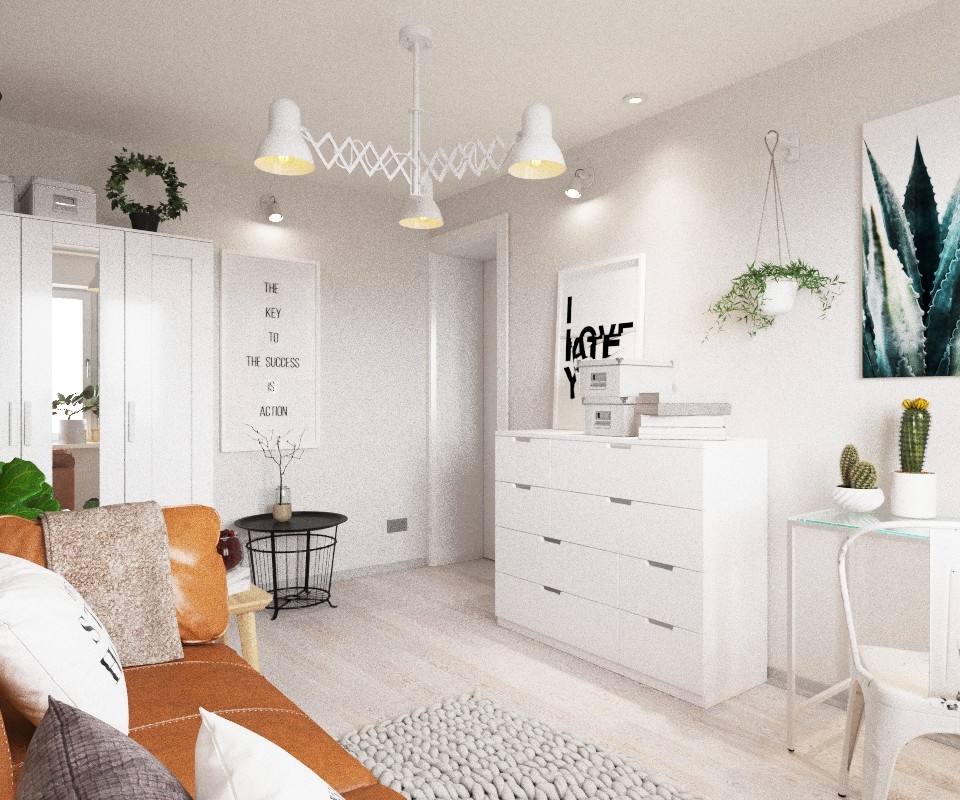 Интерьер квартиры в скандинавском стиле. Екатеринбург.