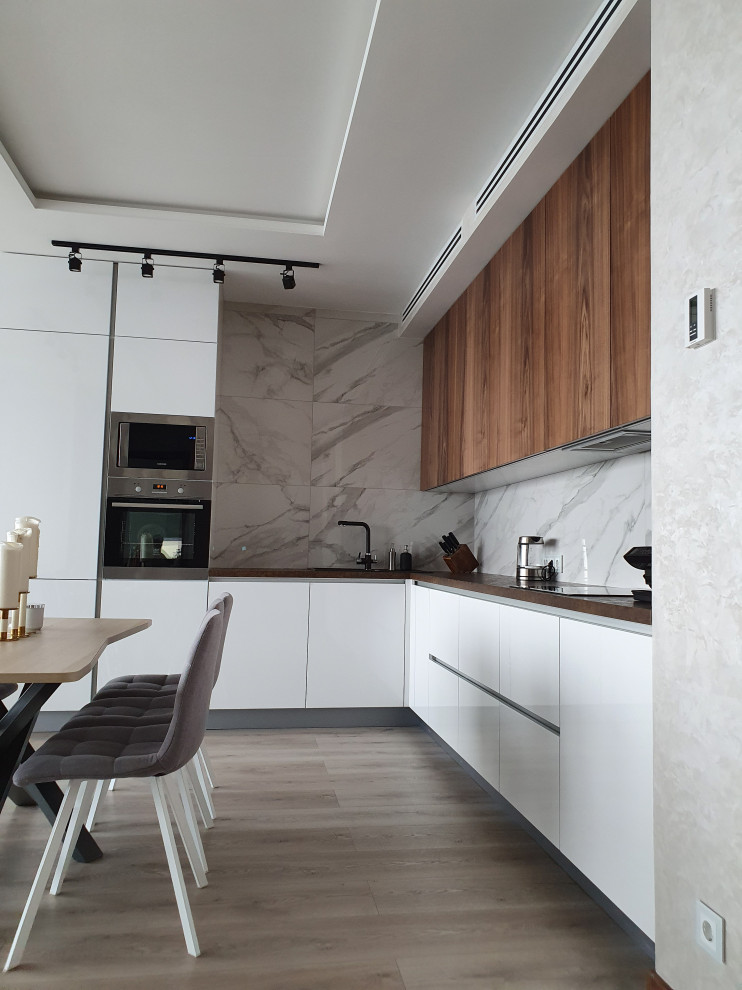 Кухня в современном стиле, ЖК Лазурные Небеса, г. Казань