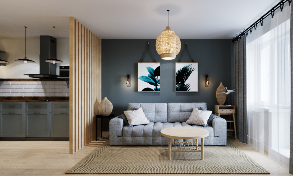 ДИЗАЙН ПРОЕКТ КВАРТИРЫ ЗАЛ-СТУДИИ г.Томск