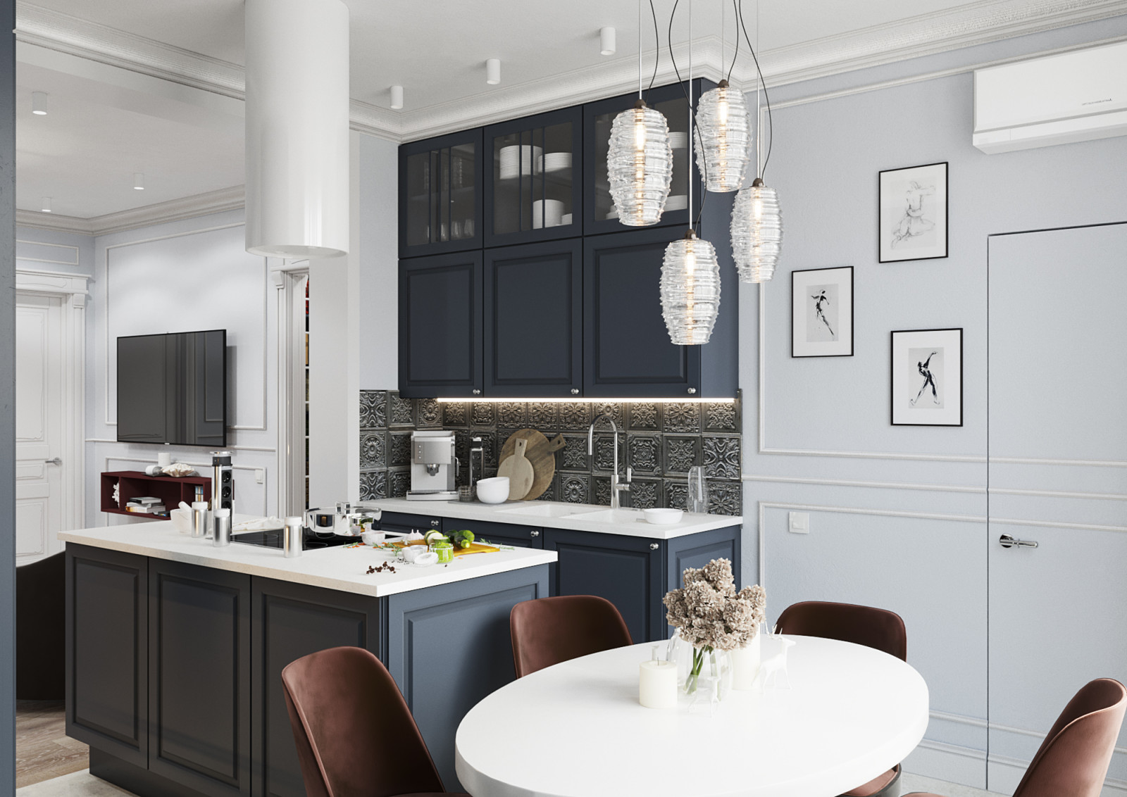 Обложка проекта: Дизайн-проект квартиры в ЖК Солнечный олимп