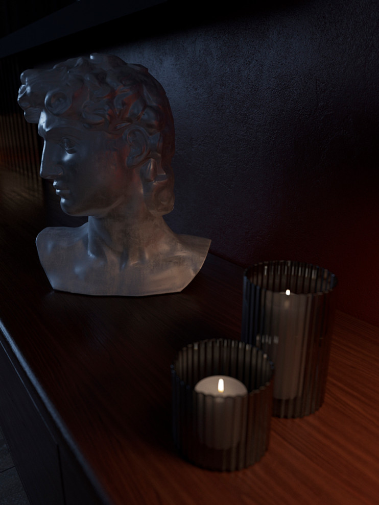 Гостиная с цветовыми акцентами