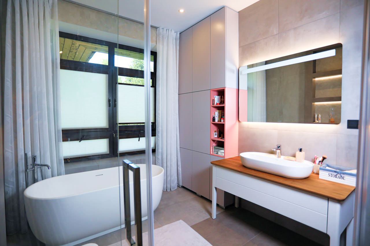 Ванная в загородном доме