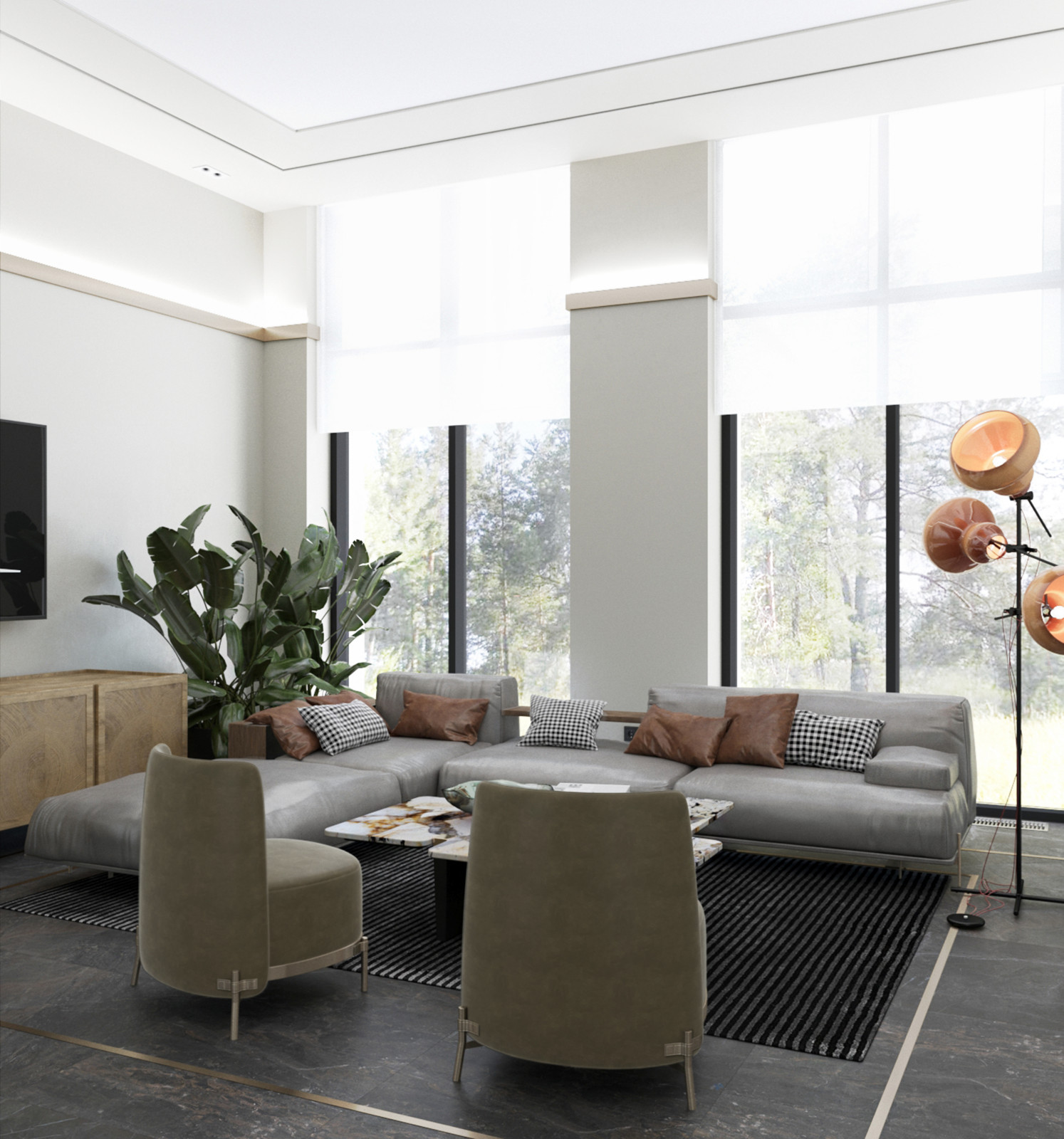 Интерьер загородного дома во Владимирской области