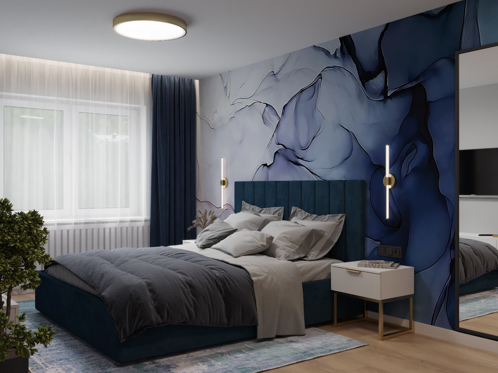 Визуализация дизайн-проекта квартиры 95 м кв, для пары с ребенком