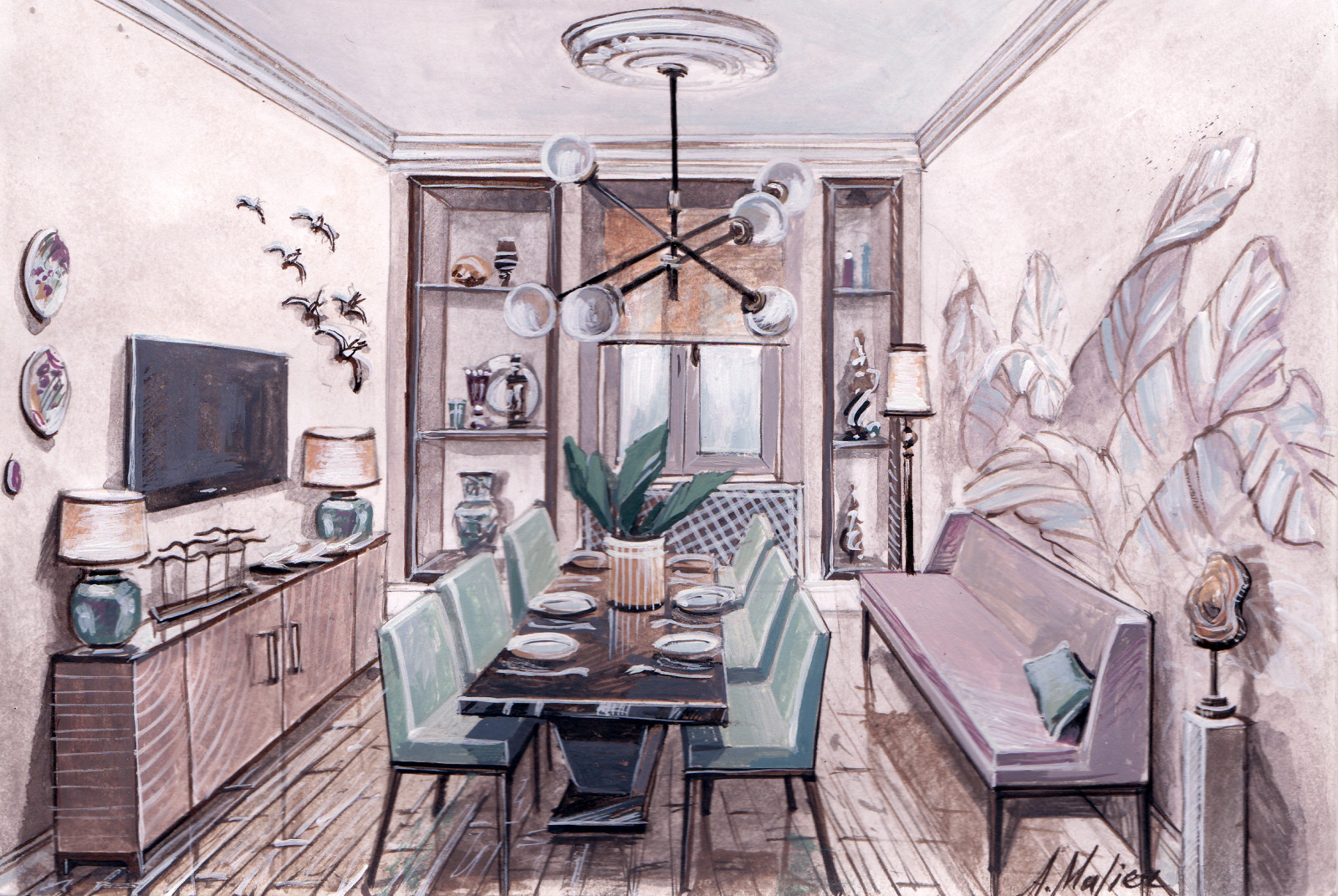 Обложка проекта: ШИК Клубный дом на Басманной 74 м2