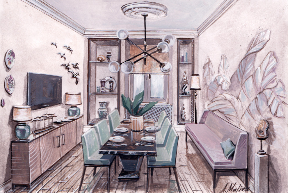 Обложка проекта: ШИК Клубный дом на Басманной 74 м2