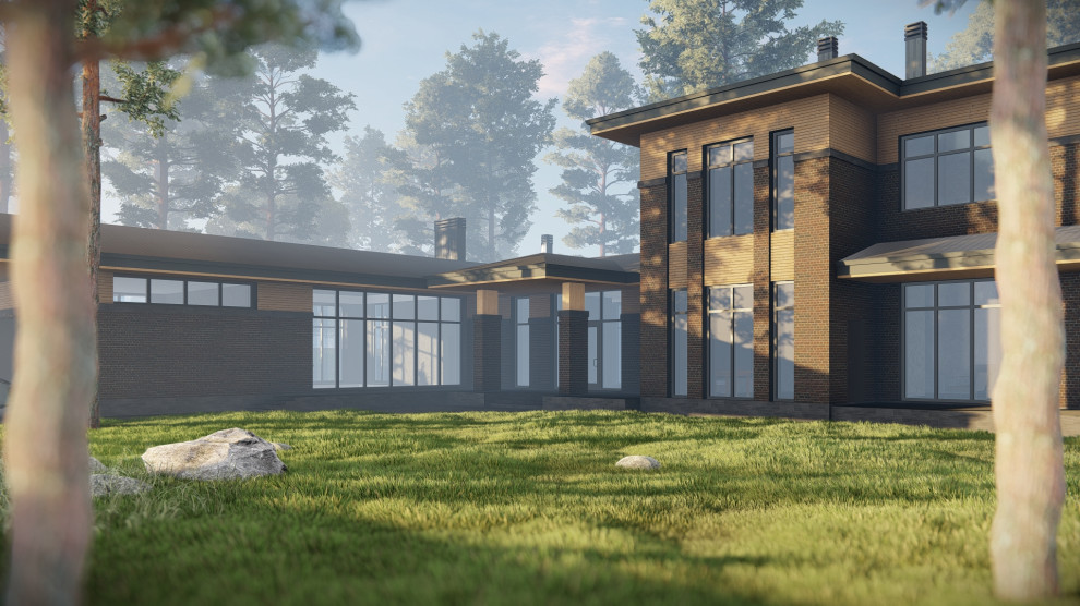 Коттедж с бассейном в Охтинском Парке