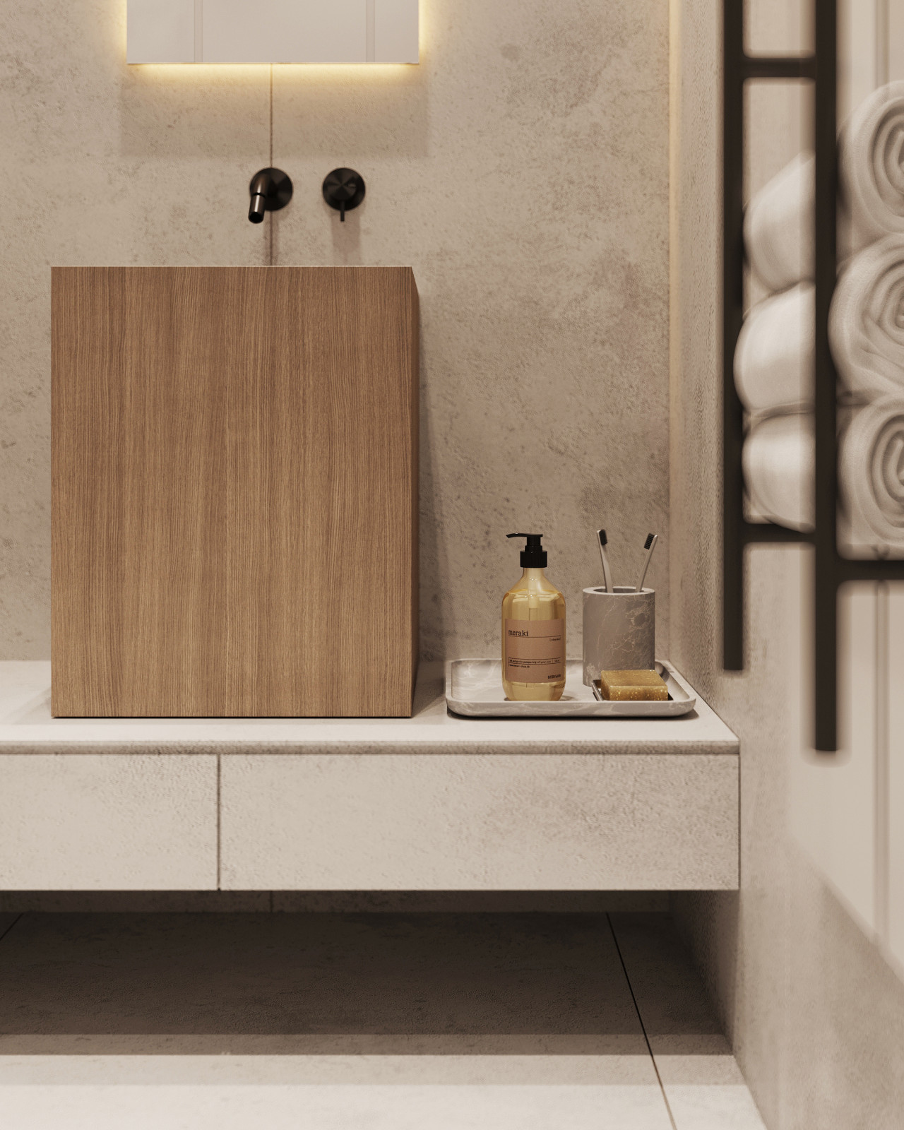 Flat in natural colours | Квартира в природных оттенках