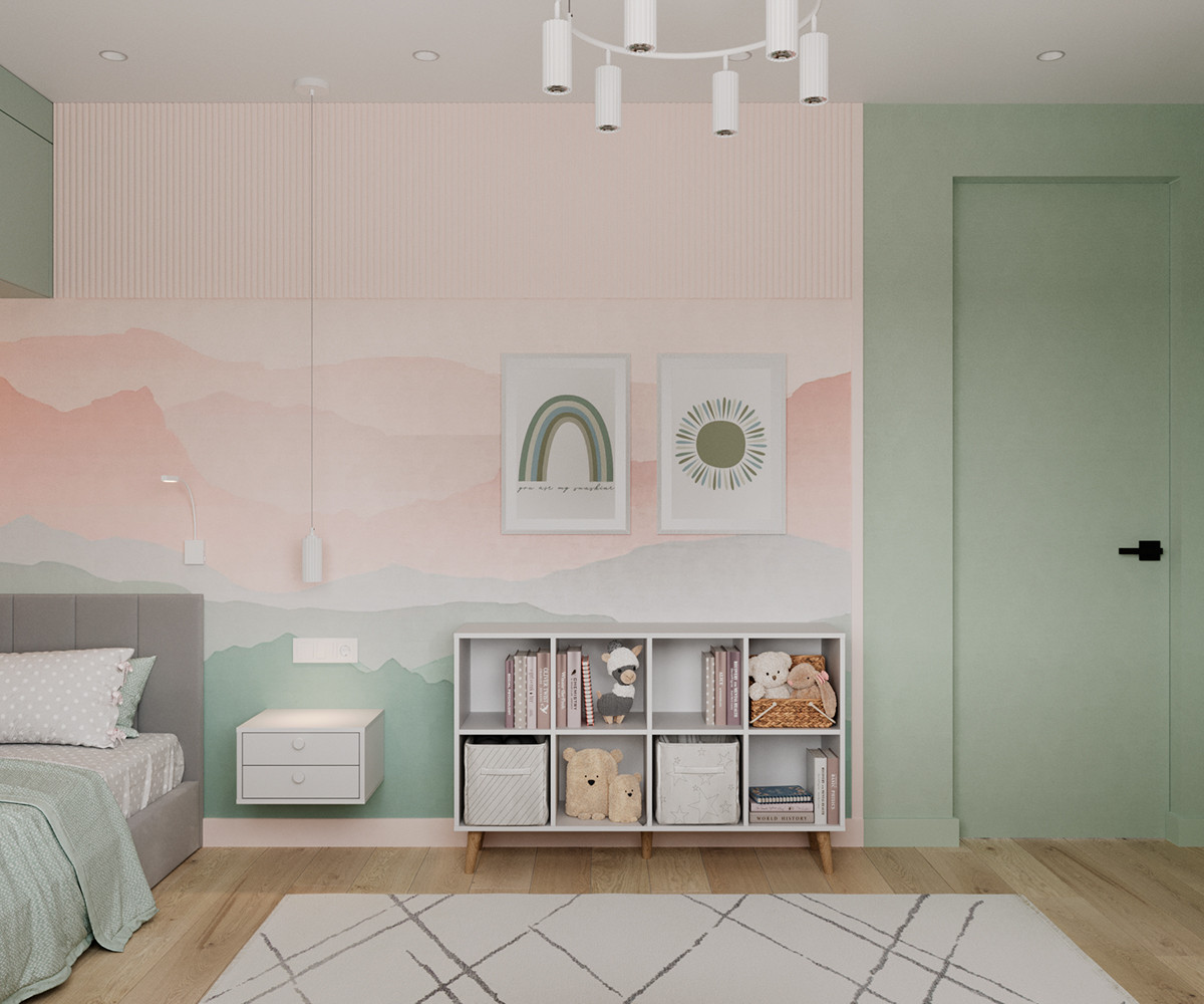 Евро трехкомнатная квартира в современном стиле ЖК Атмосфера