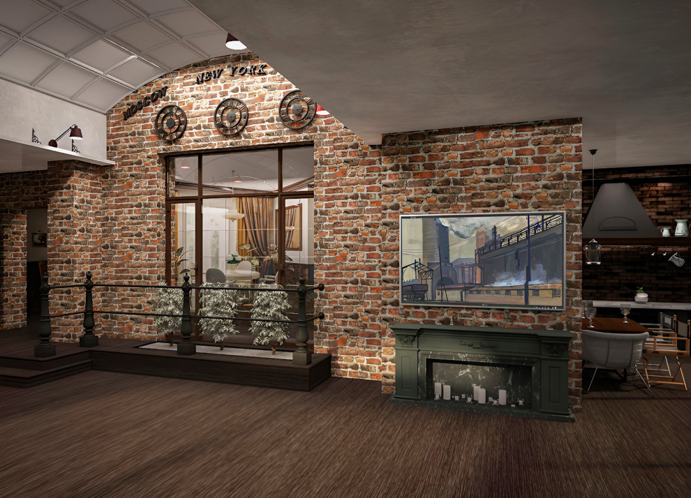 Зимняя веранда в стиле Лофт