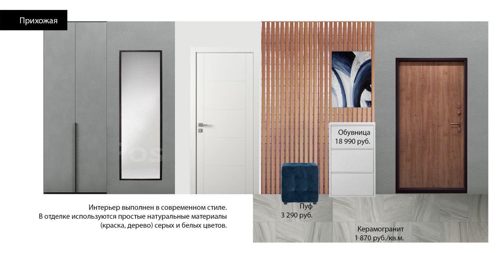 Коллаж прихожая