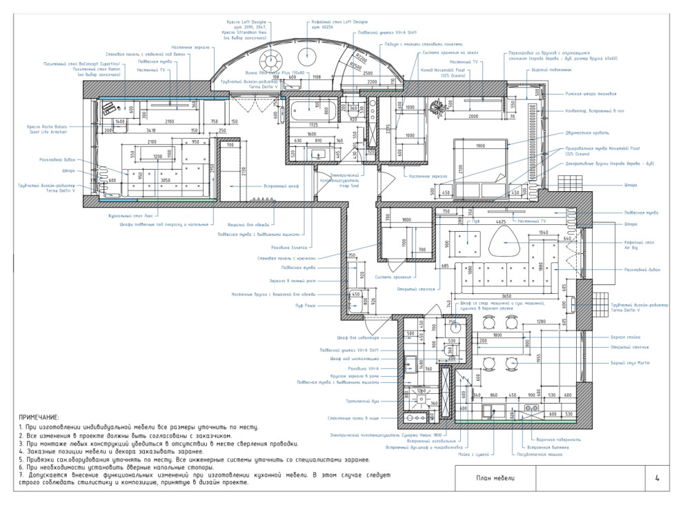 Обложка проекта: разработка планировочного решения