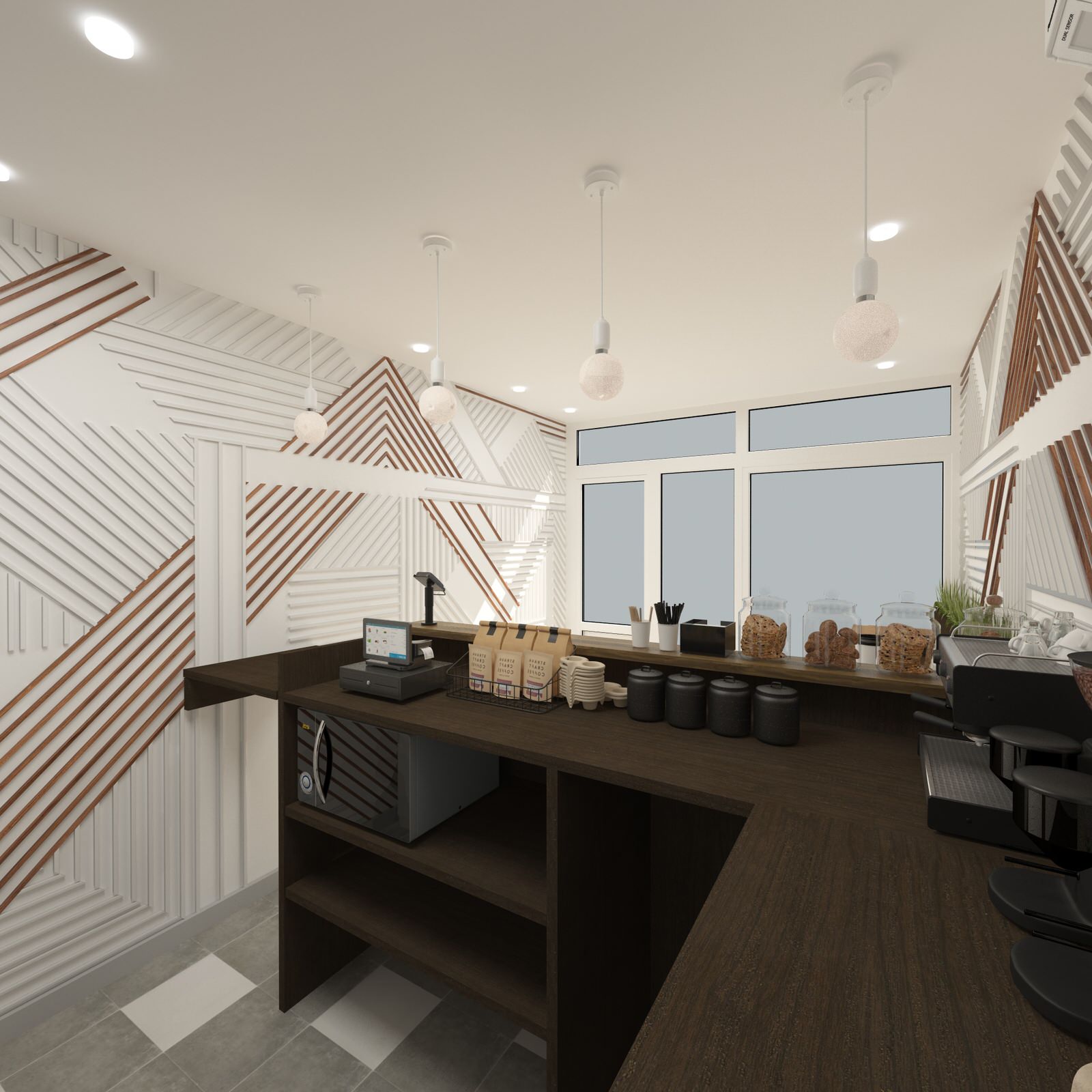 Дизайн интерьера кофейни (Саратов)