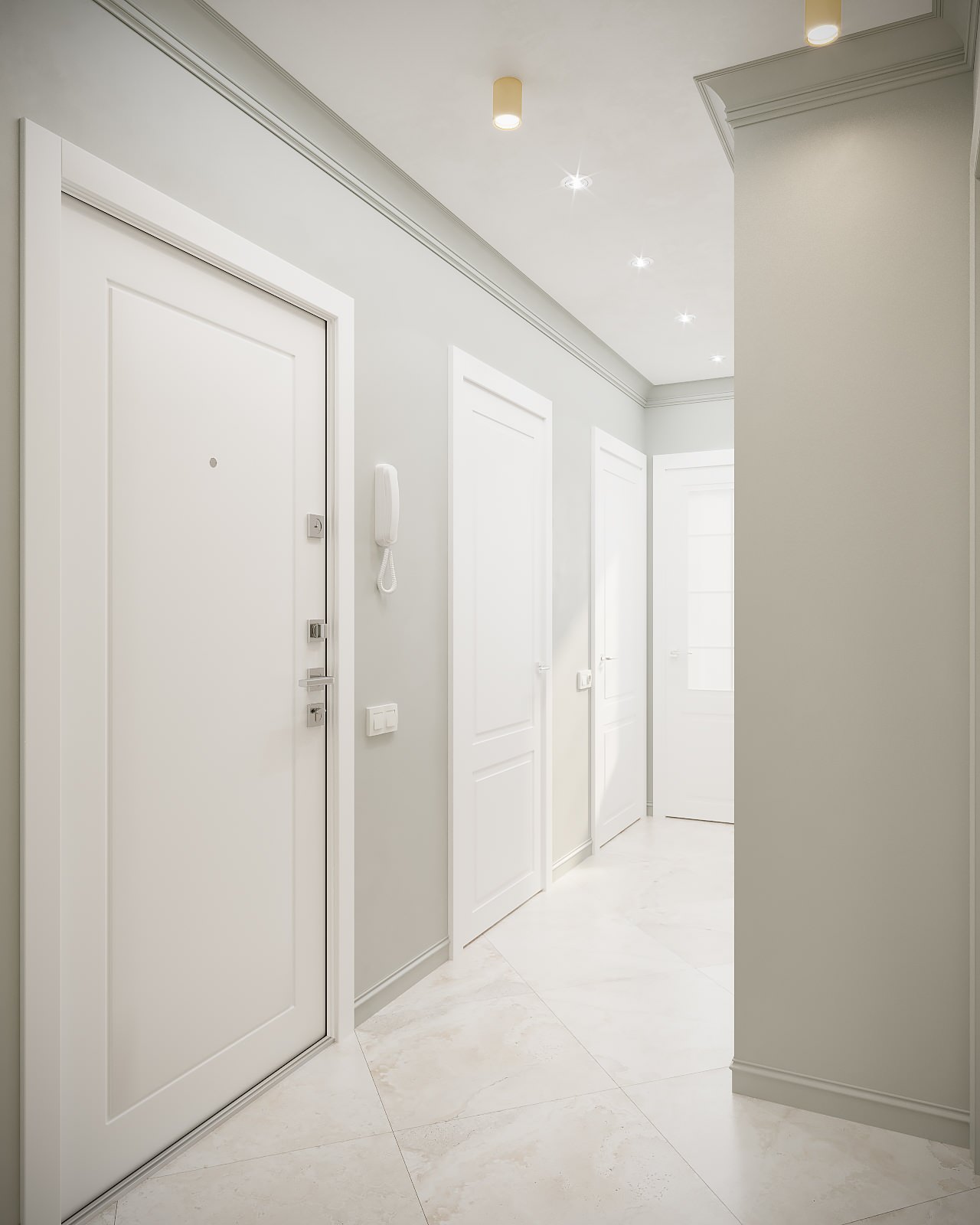 "Песто" кухня с эркером в квартире г.Москва