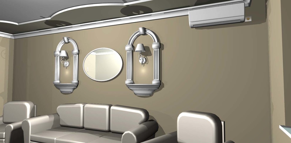 Варианты отделки гостиной