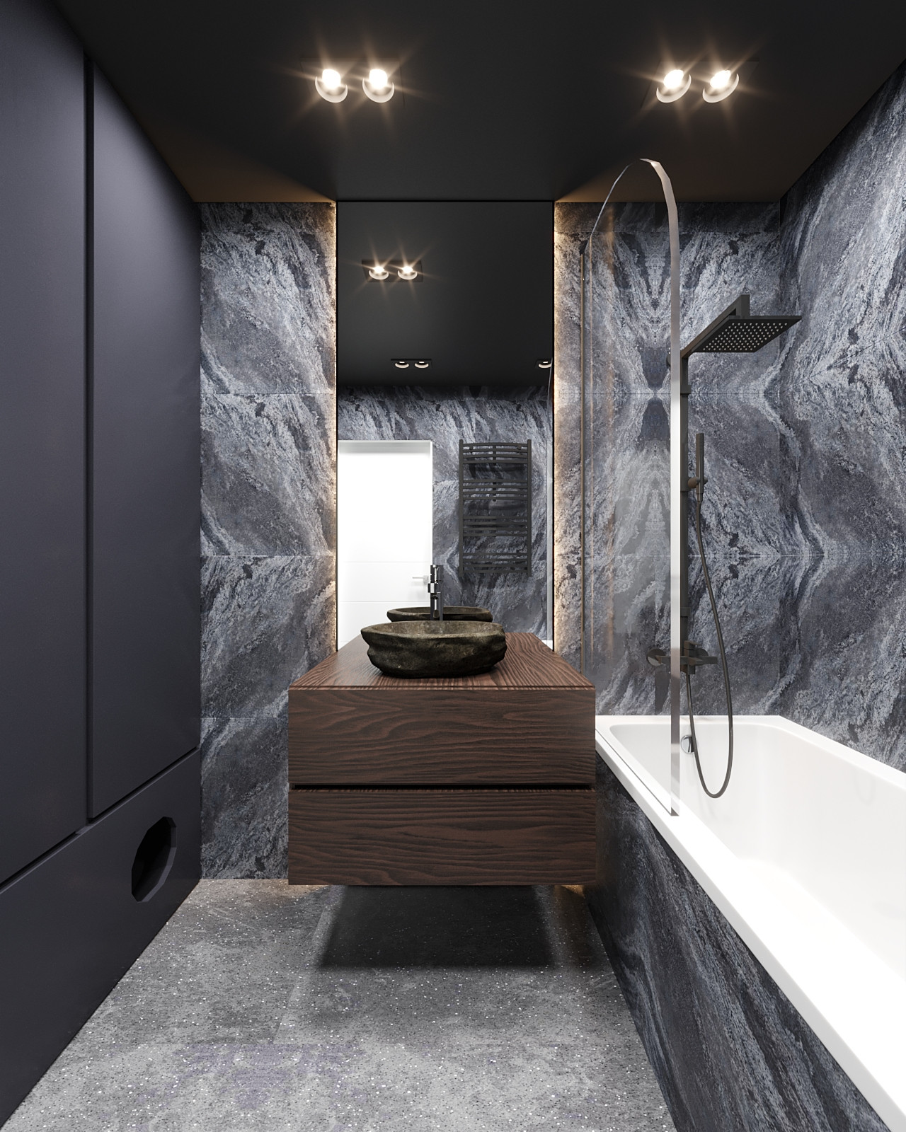 Dark Bathroom