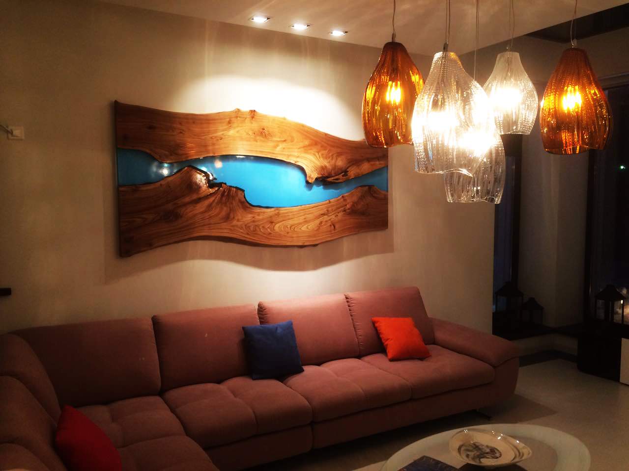 Пано «Amazing River» с речкой из смолы