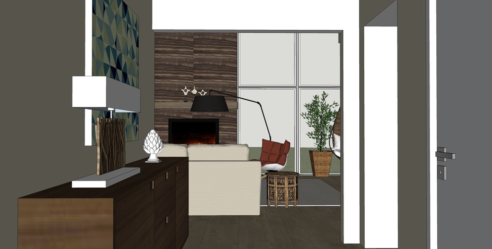 Современный дом с камином в Кольцово